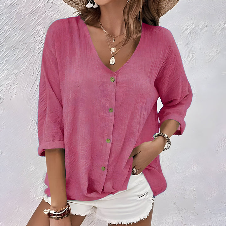 Vivienne | Relaxed Button Up Blouse