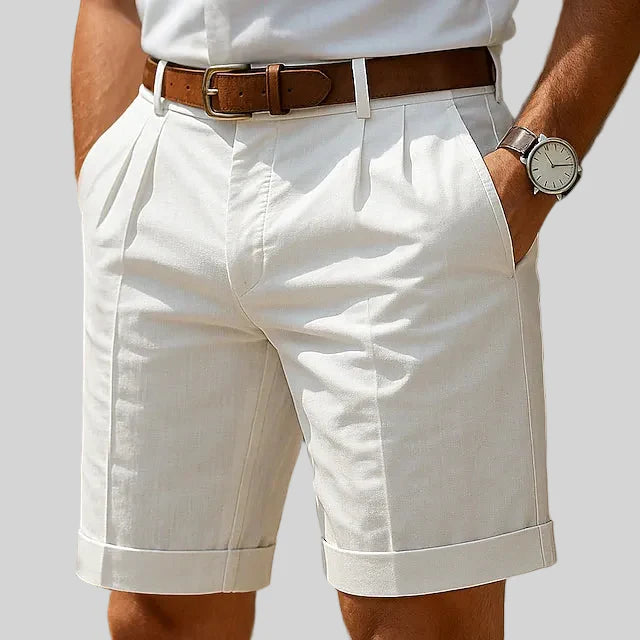 Robert | Pleated Summer Chino Shorts