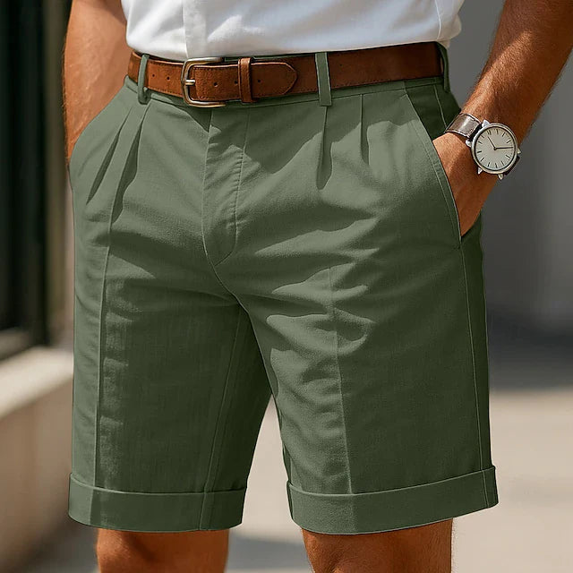 Robert | Pleated Summer Chino Shorts
