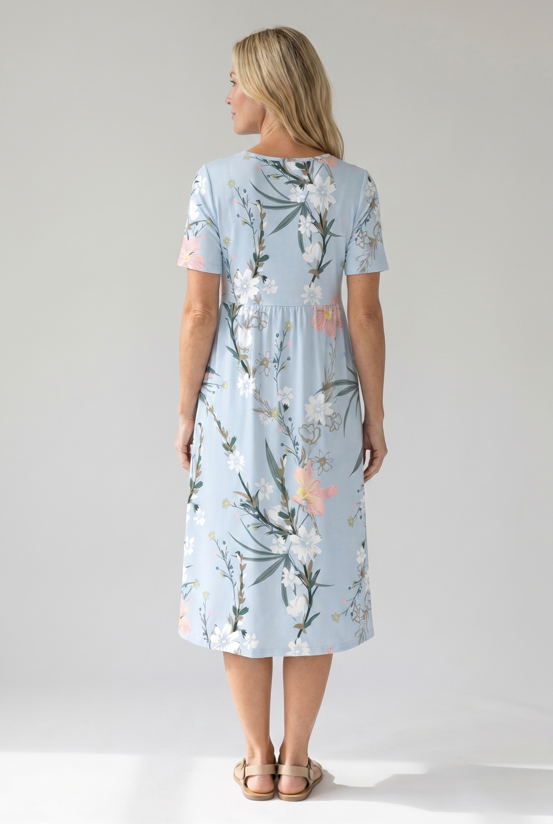 Alberta | Printed Floral Midi Dress