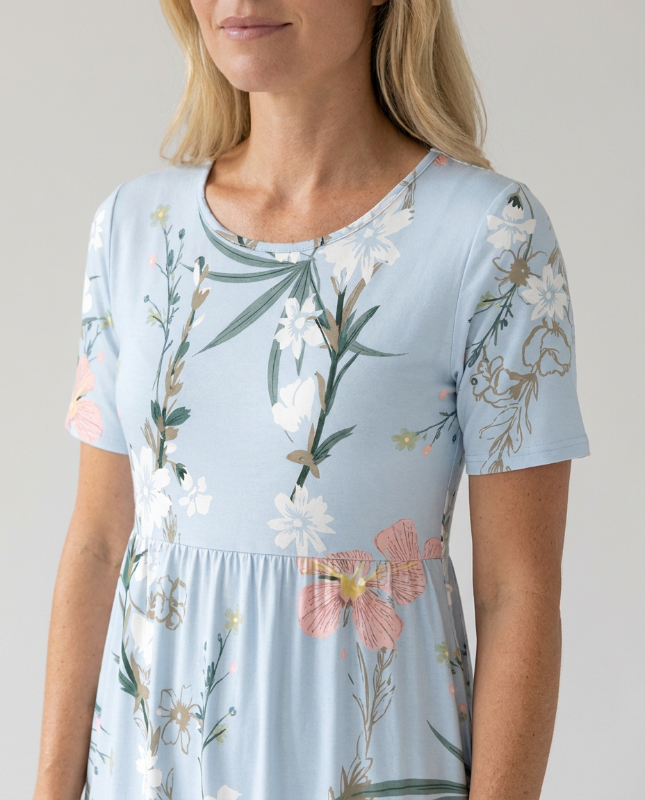 Alberta | Printed Floral Midi Dress