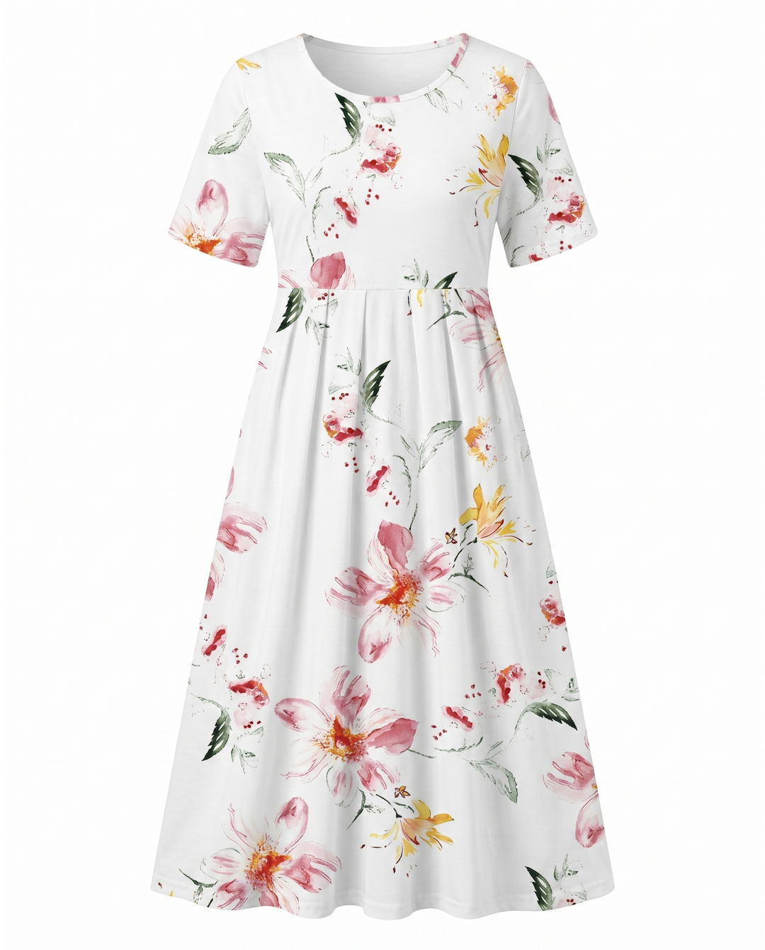Alberta | Printed Floral Midi Dress