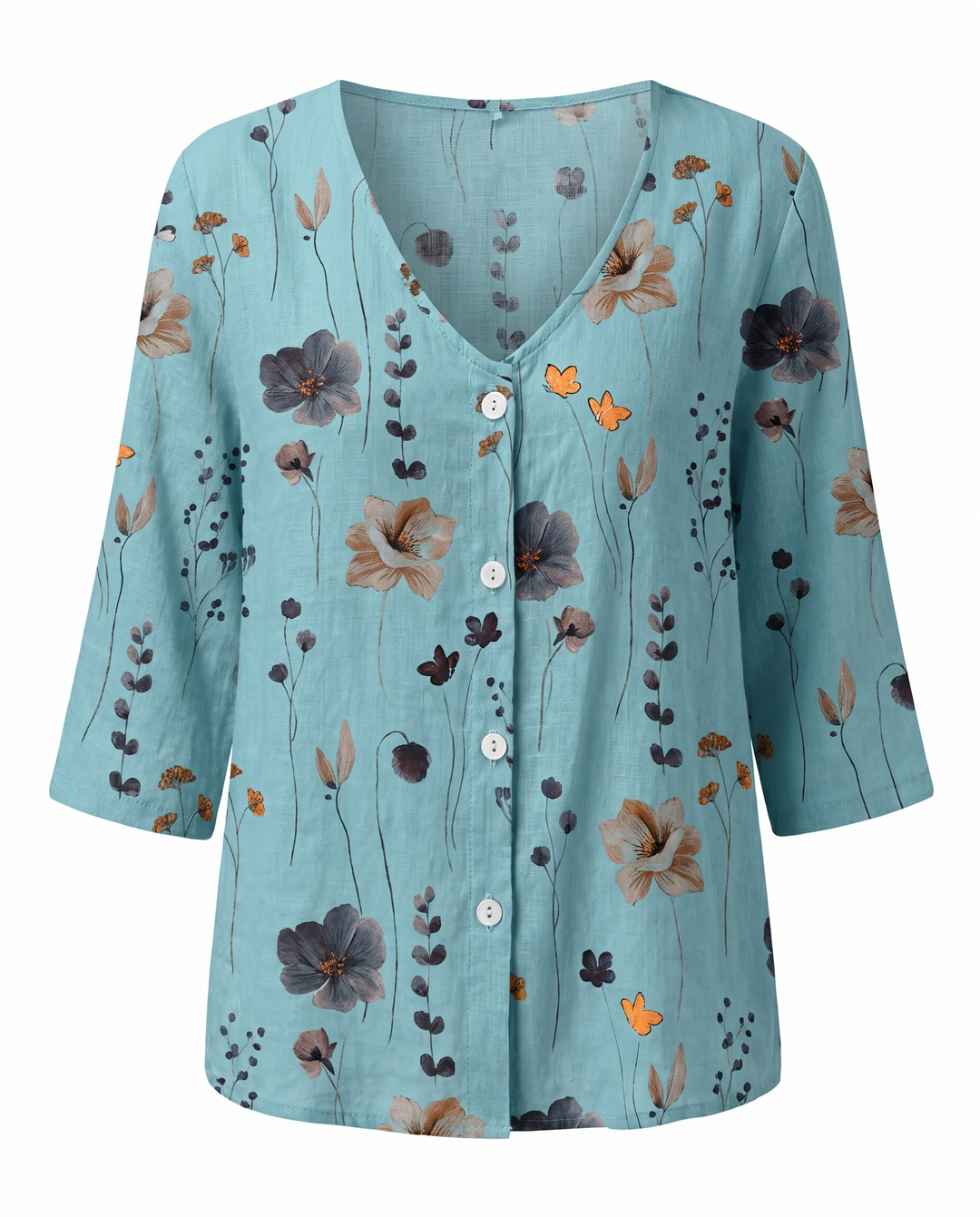 Hilary | Three-Quarter Sleeve Blouse