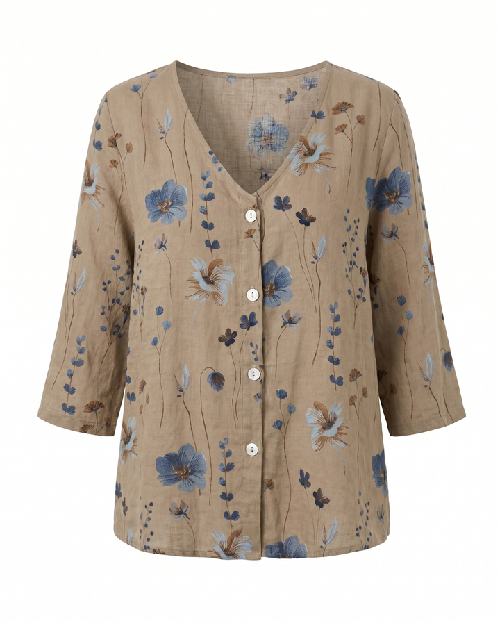 Hilary | Three-Quarter Sleeve Blouse