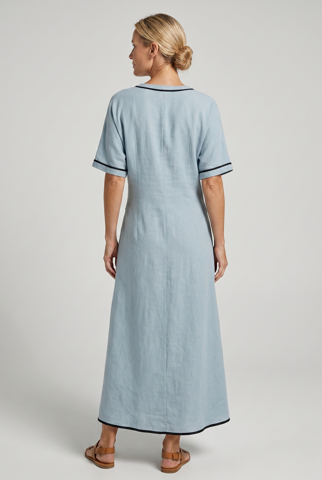 Winifred | Twist Front Maxi V Neck Dress