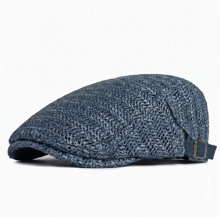Peter | Classic Straw Flat Cap